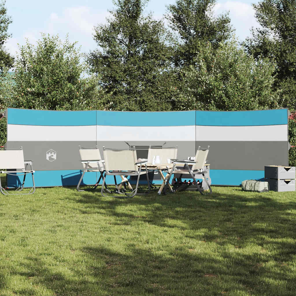 Vidaxl windscherm camping waterdicht 508x130 cm blauw
