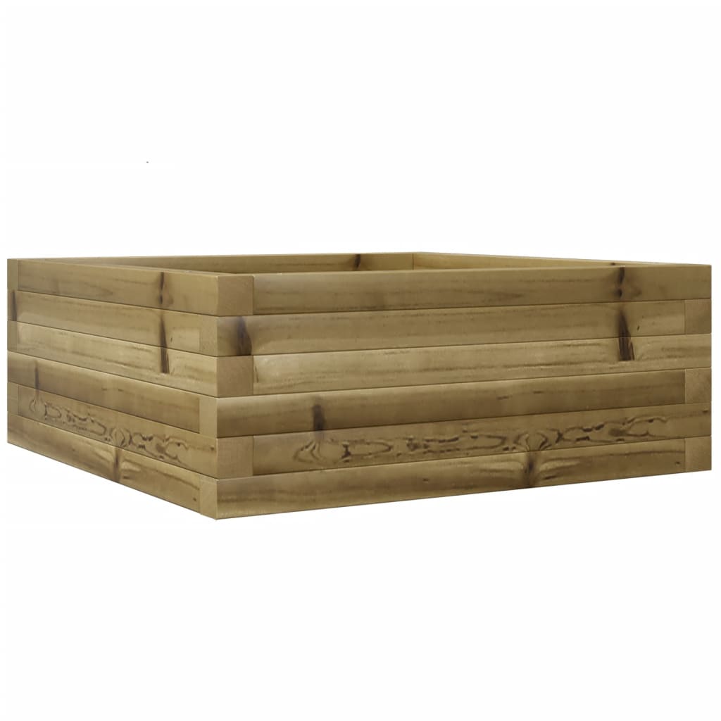 Vidaxl plantenbak 60x60x23 cm geïmpregneerd groenenhout