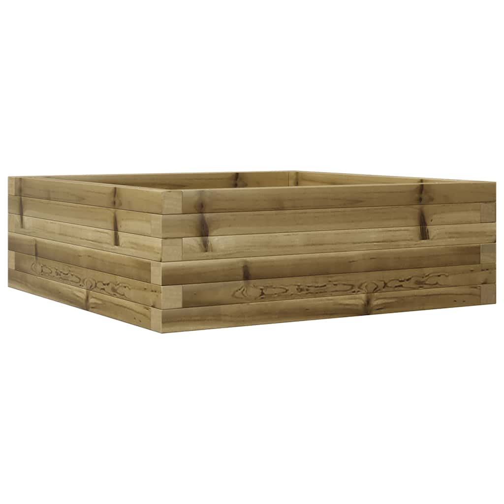 Vidaxl plantenbak 70x70x23 cm geïmpregneerd groenhout