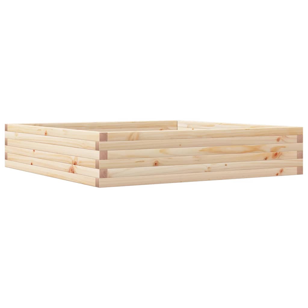 VidaXL Plantenbak 110x110x23 cm massief groenhout