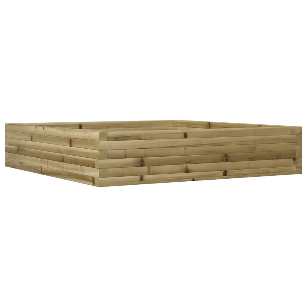 Vidaxl plantenbak 110x110x23 cm geïmpregneerd groenenhout