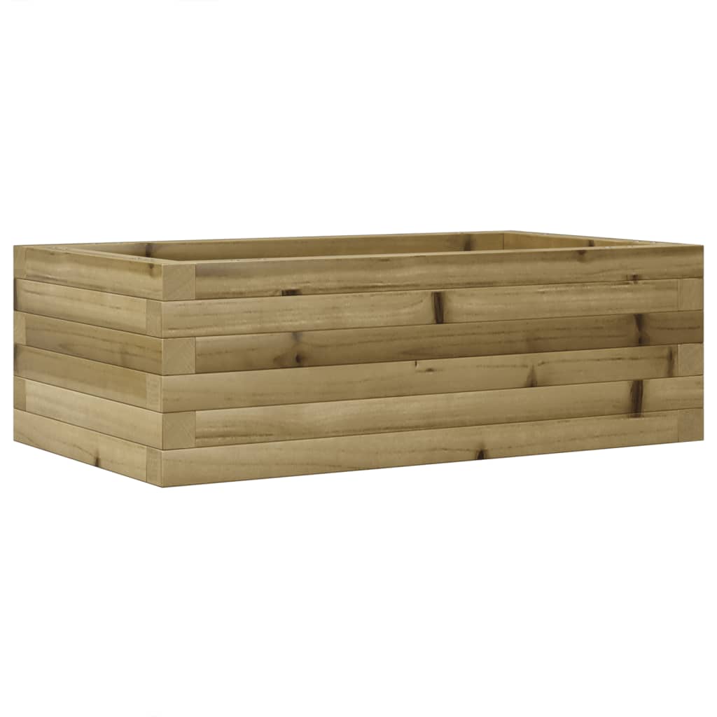 Vidaxl plantenbak 70x40x23 cm geïmpregneerd groenenhout