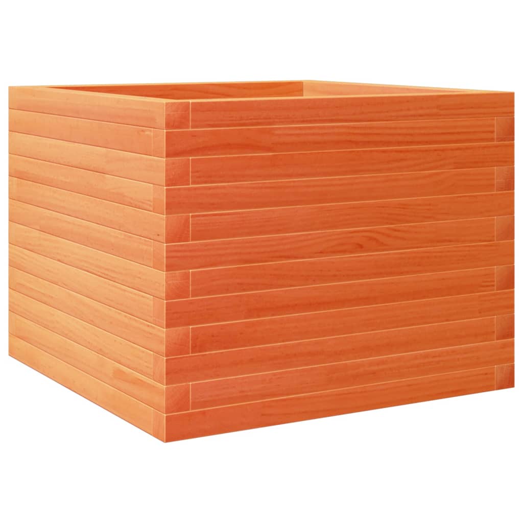 Vidaxl plantenbak 60x60x45,5 cm massief groenenhout wasbruin