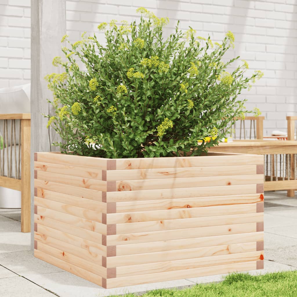 Vidaxl plantenbak 70x70x45,5 cm massief groenhout