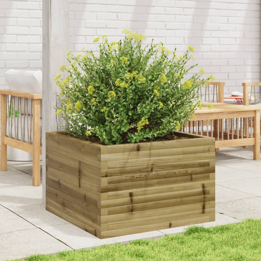 Vidaxl plantenbak 70x70x45,5 cm geïmpregneerd groenenhout