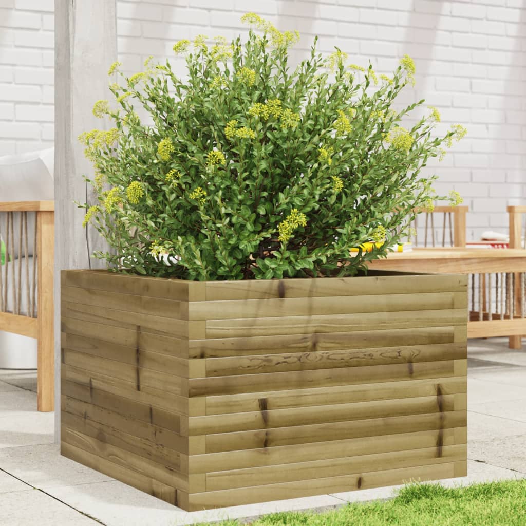 Vidaxl plantenbak 70x70x45,5 cm geïmpregneerd groenenhout