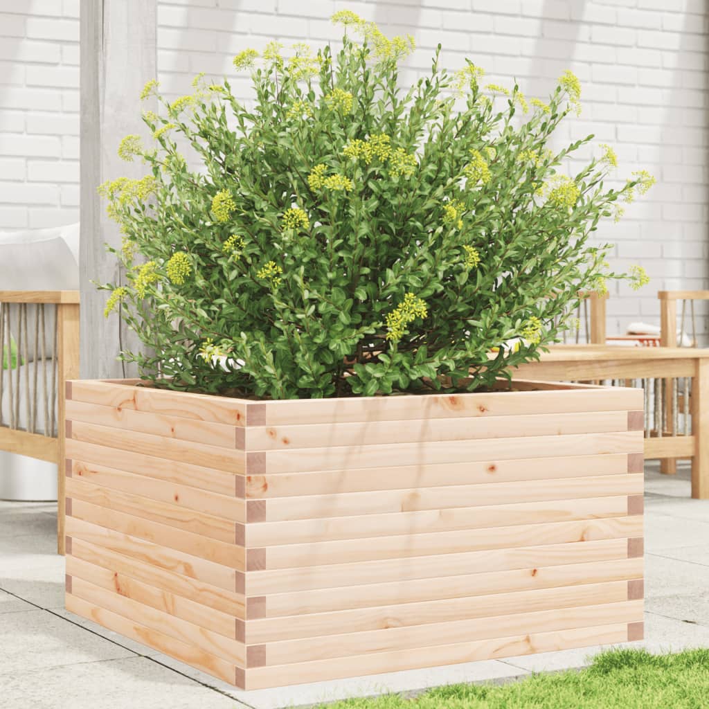 Vidaxl plantenbak 80x80x45,5 cm massief groenhout