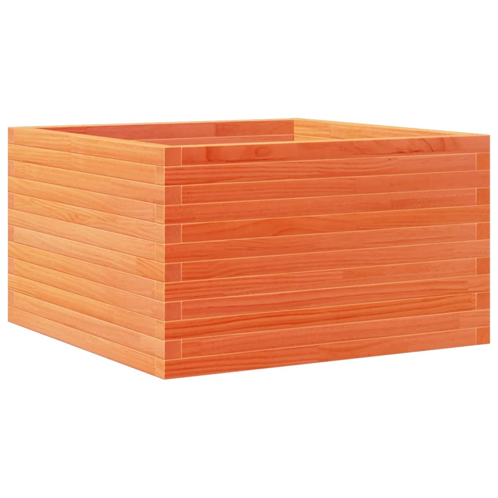 Vidaxl plantenbak 80x80x45,5 cm massief groenenhout wasbruin