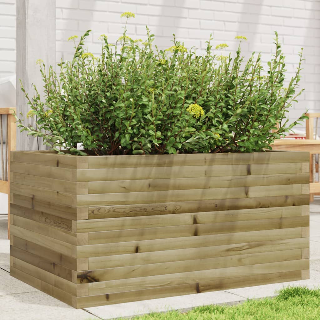 Vidaxl plantenbak 90x60x45,5 cm geïmpregneerd groenenhout