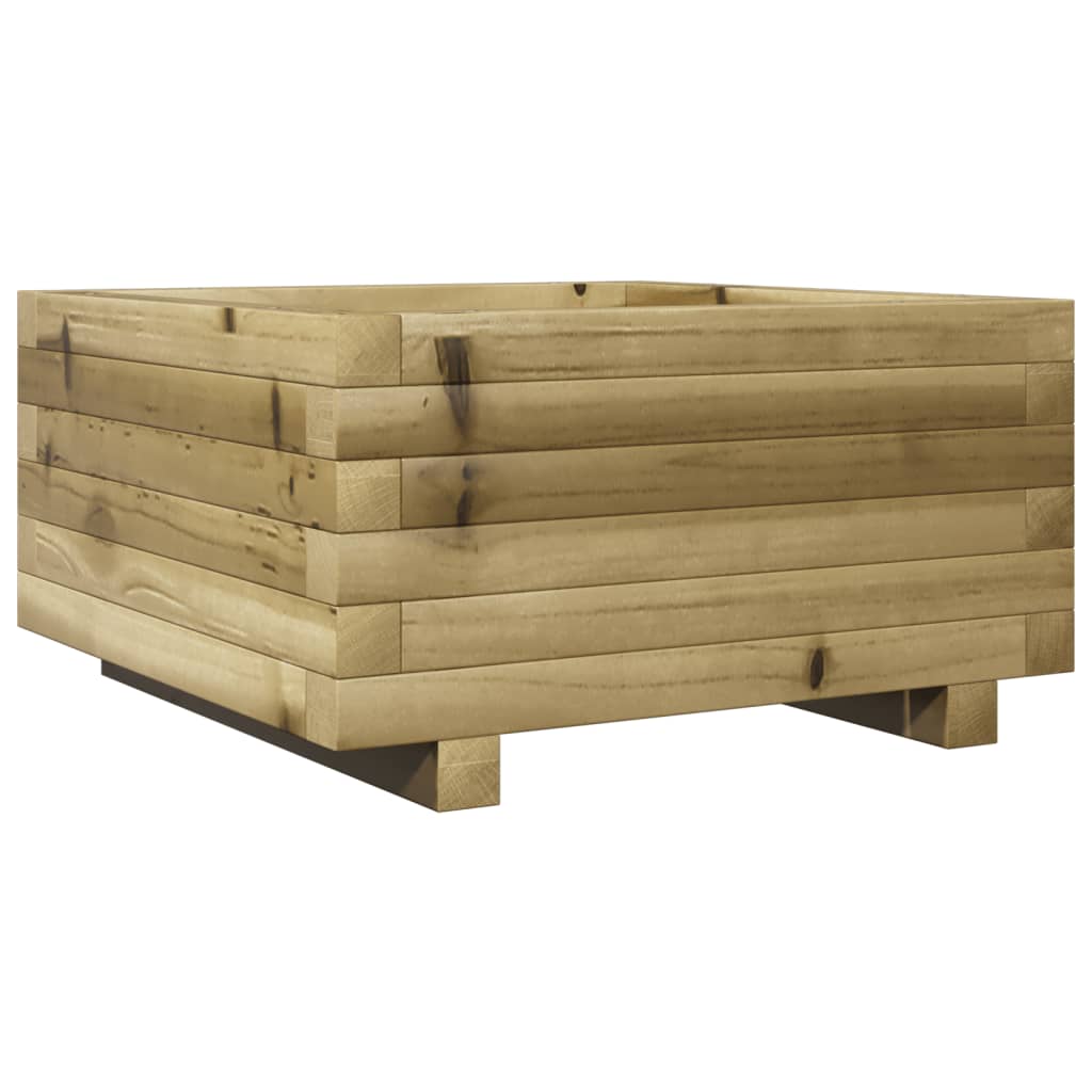 Vidaxl plantenbak 50x50x26,5 cm geïmpregneerd groenenhout