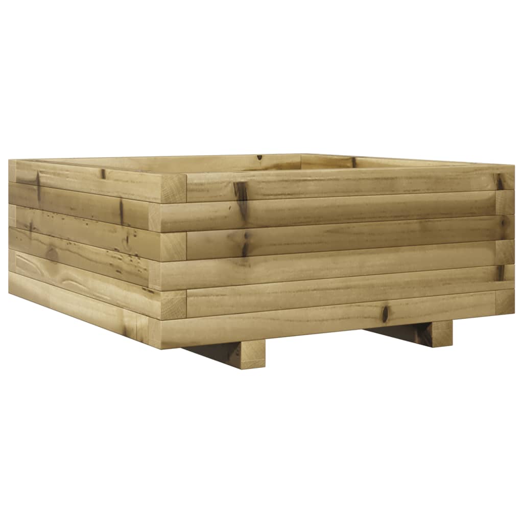 Vidaxl plantenbak 60x60x26,5 cm geïmpregneerd groenenhout