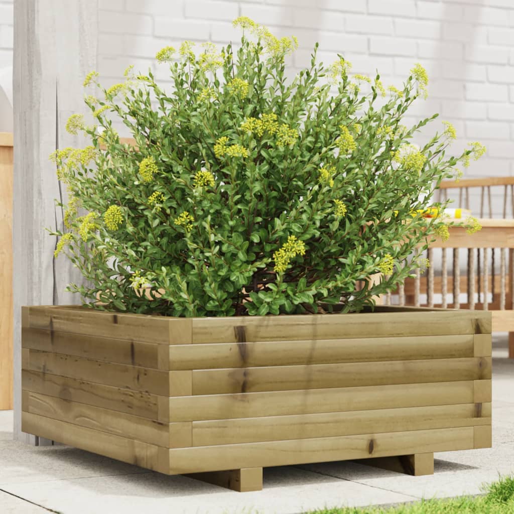 Vidaxl plantenbak 60x60x26,5 cm geïmpregneerd groenenhout