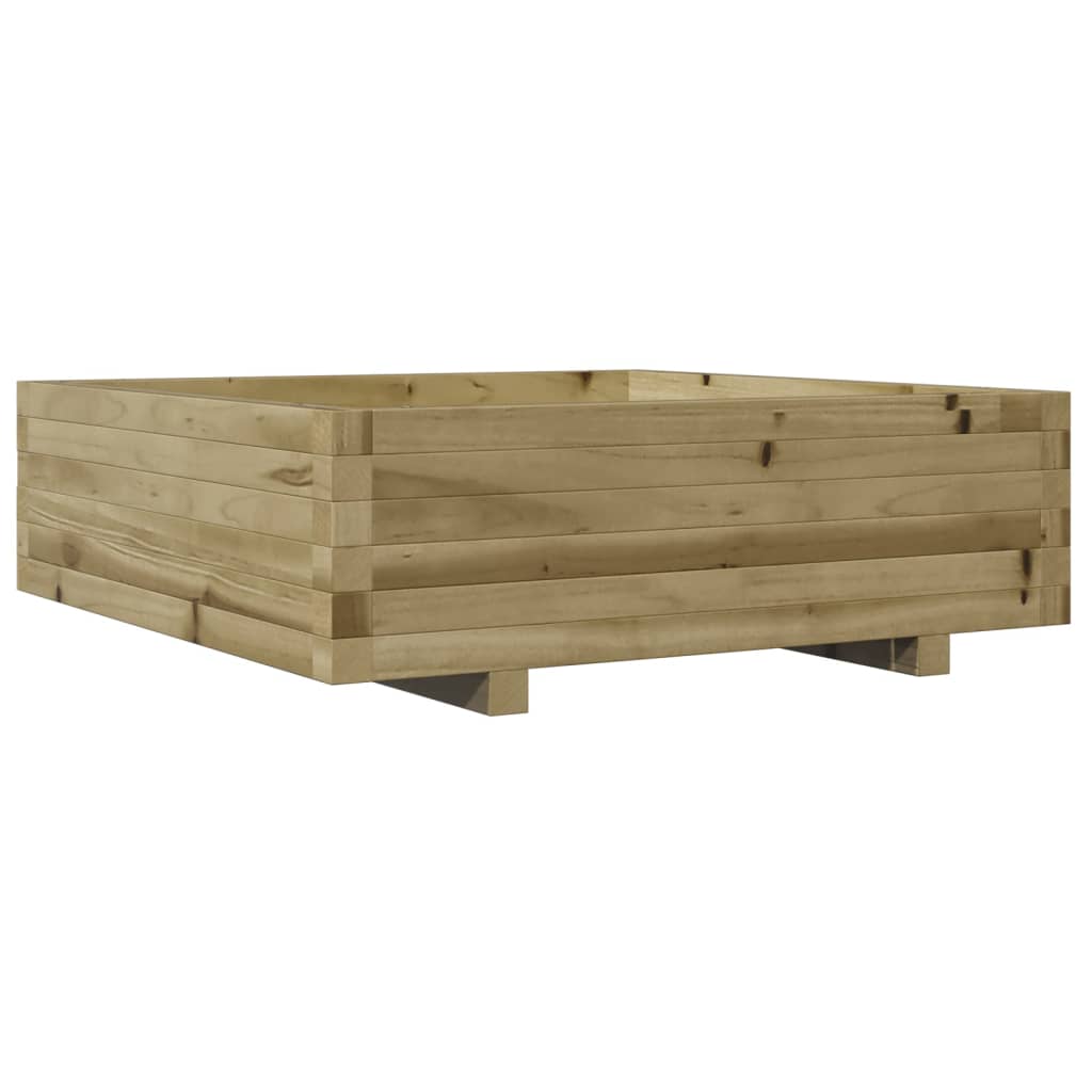Vidaxl plantenbak 80x80x26,5 cm geïmpregneerd groenenhout
