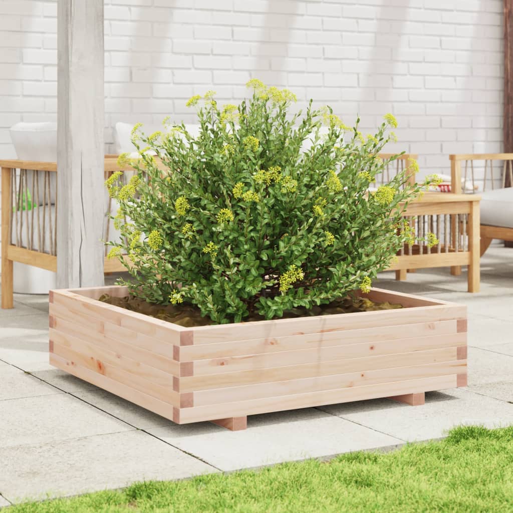 Vidaxl plantenbak 90x90x26,5 cm massief groenhout