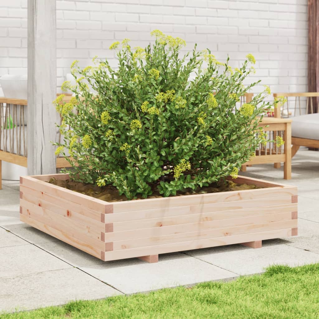 Vidaxl plantenbak 100x100x26,5 cm massief groenhout