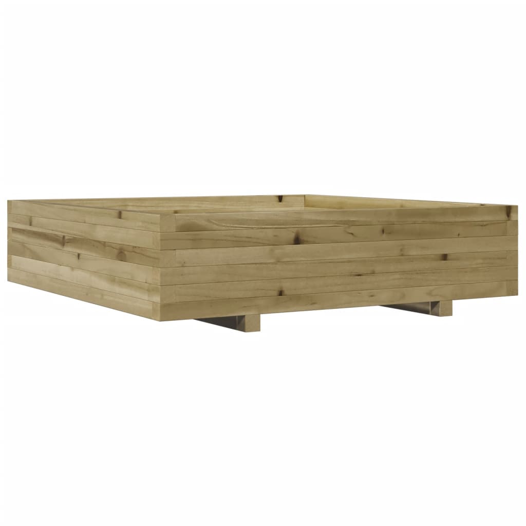Vidaxl plantenbak 100x100x26,5 cm geïmpregneerd groenenhout