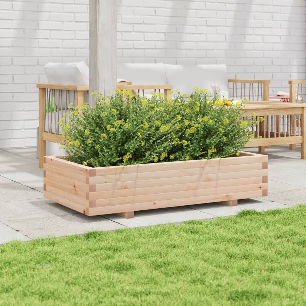 Vidaxl plantenbak 110x60x26,5 cm massief groenhout