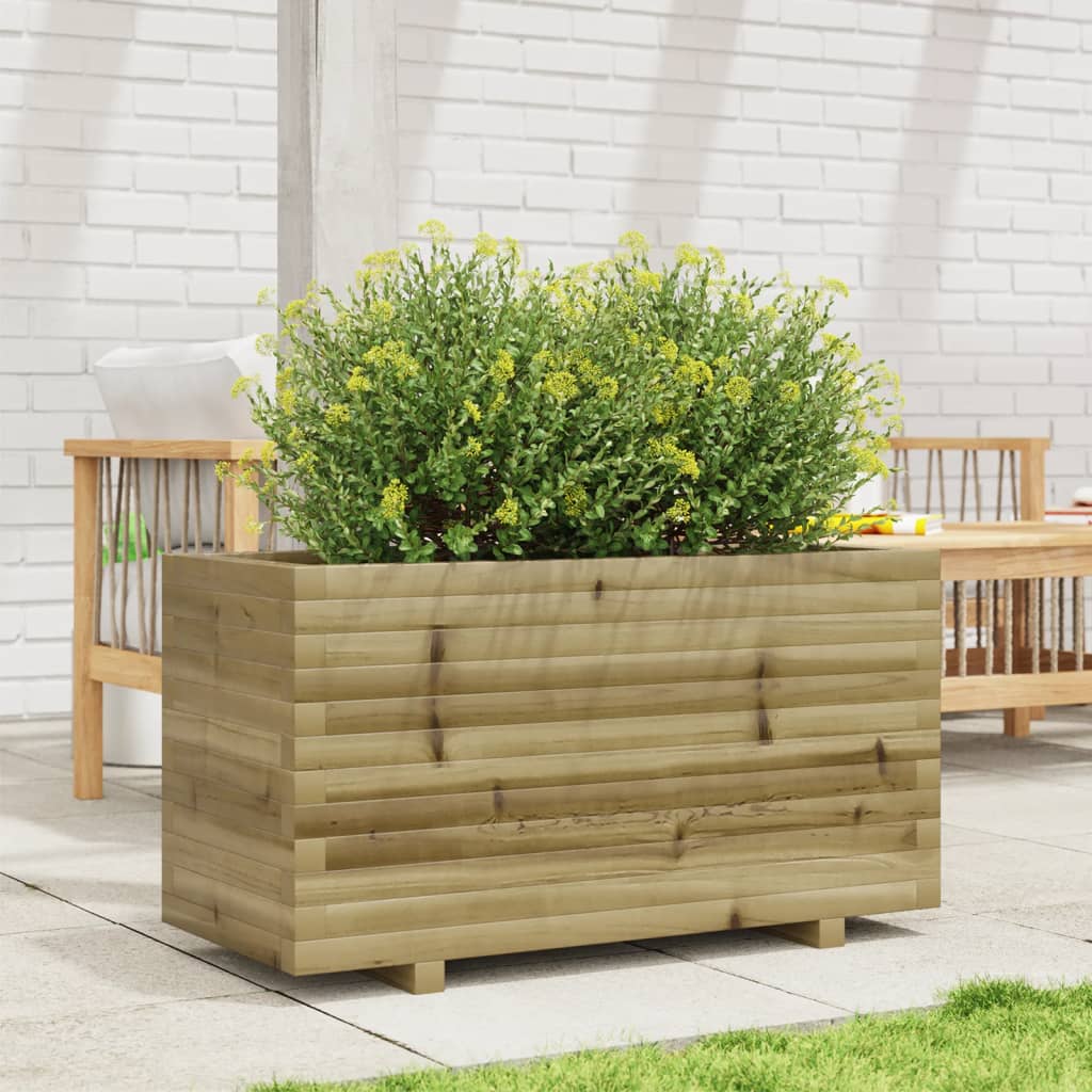 Vidaxl plantenbak 90x40x49,5 cm geïmpregneerd groenenhout