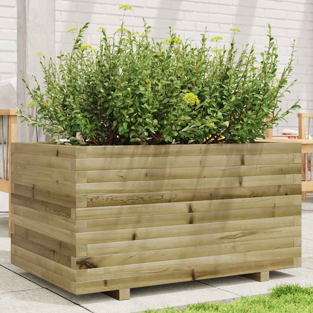 Vidaxl plantenbak 90x60x49,5 cm geïmpregneerd groenenhout