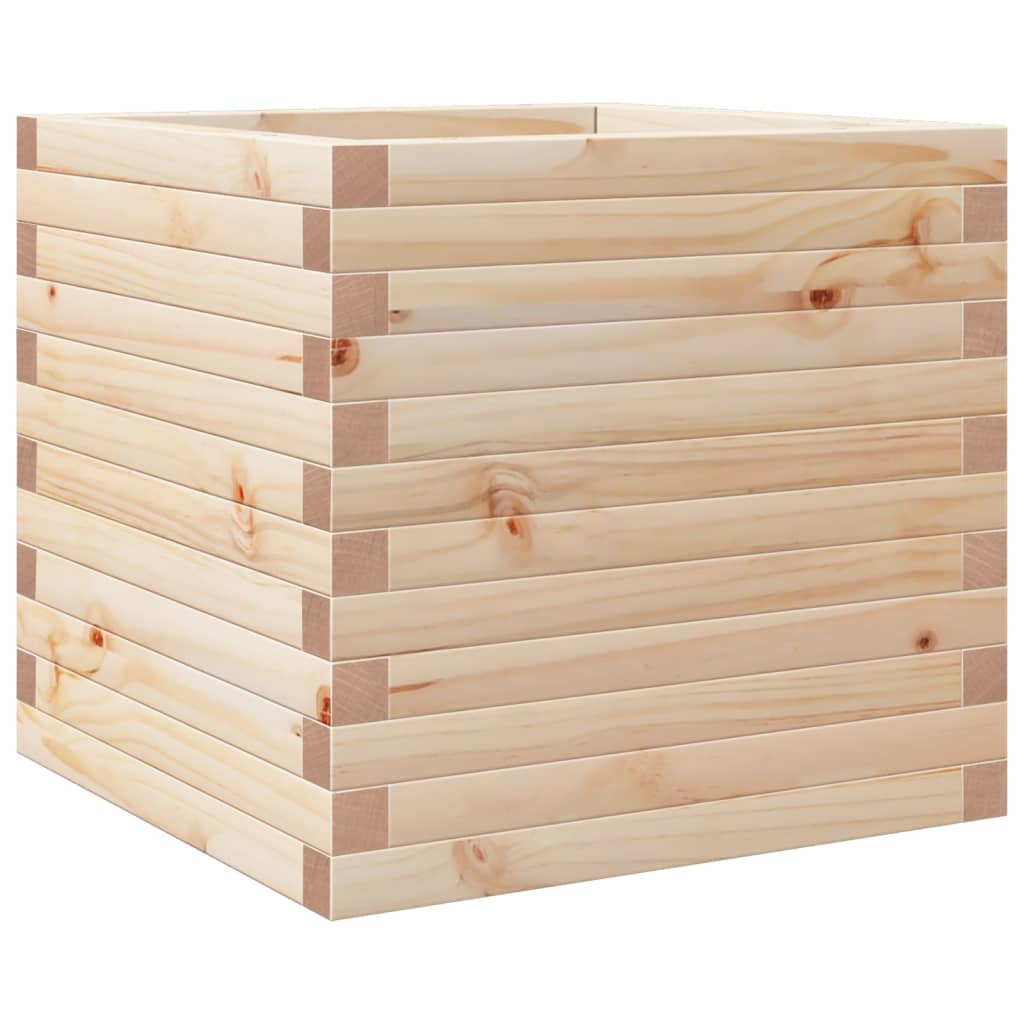 VidaXL Plantenbak 50x50x46 cm massief groenhout