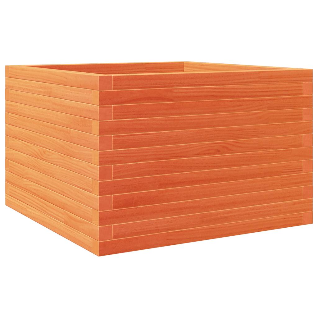 VidaXL Plantenbak 70x70x46 cm massief groenhout wasbruin