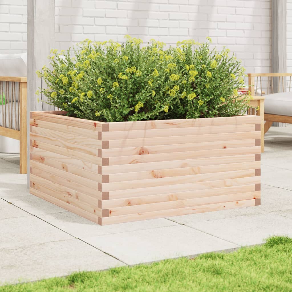 VidaXL Plantenbak 90x90x46 cm massief groenhout