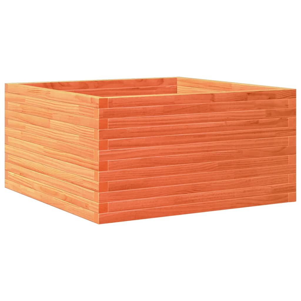 VidaXL Plantenbak 90x90x46 cm massief groenenhout wasbruin