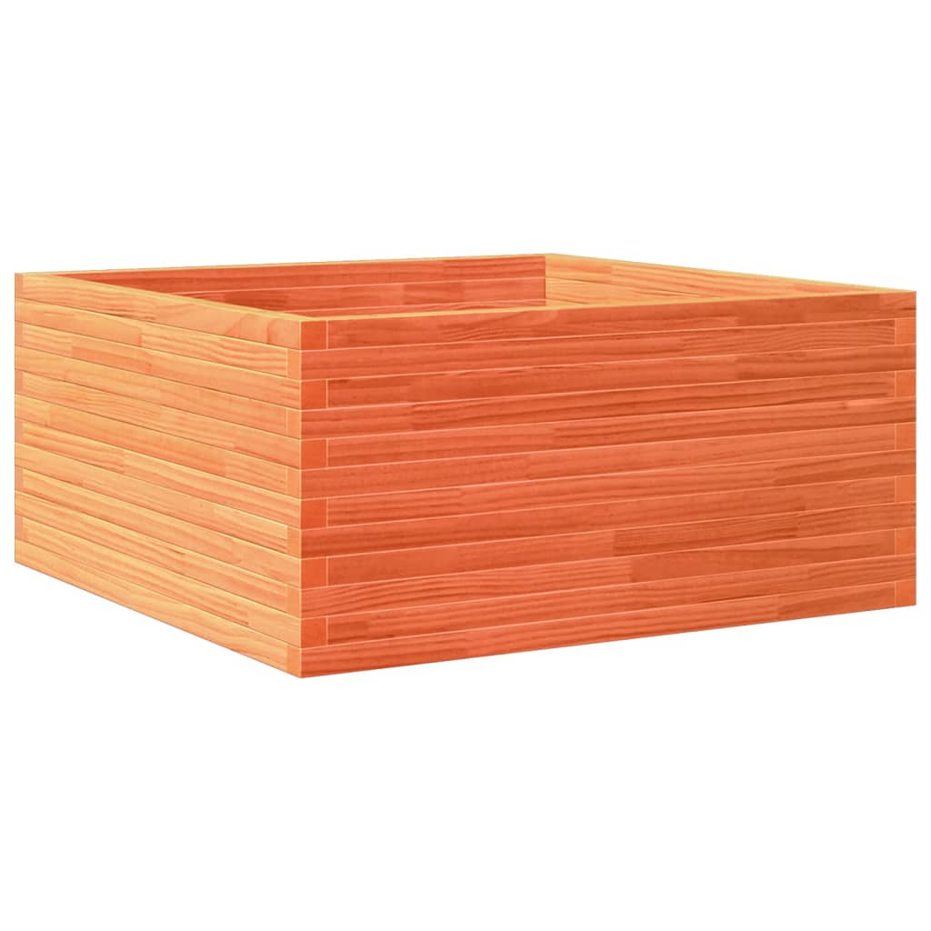 VidaXL Plantenbak 100x100x46 cm massief groenenhout wasbruin
