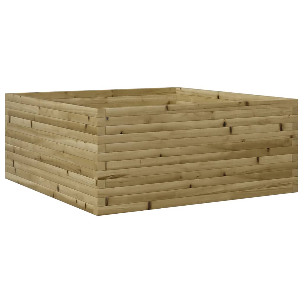 VidaXL Plantenbak 110x110x46 cm geïmpregneerd groenenhout