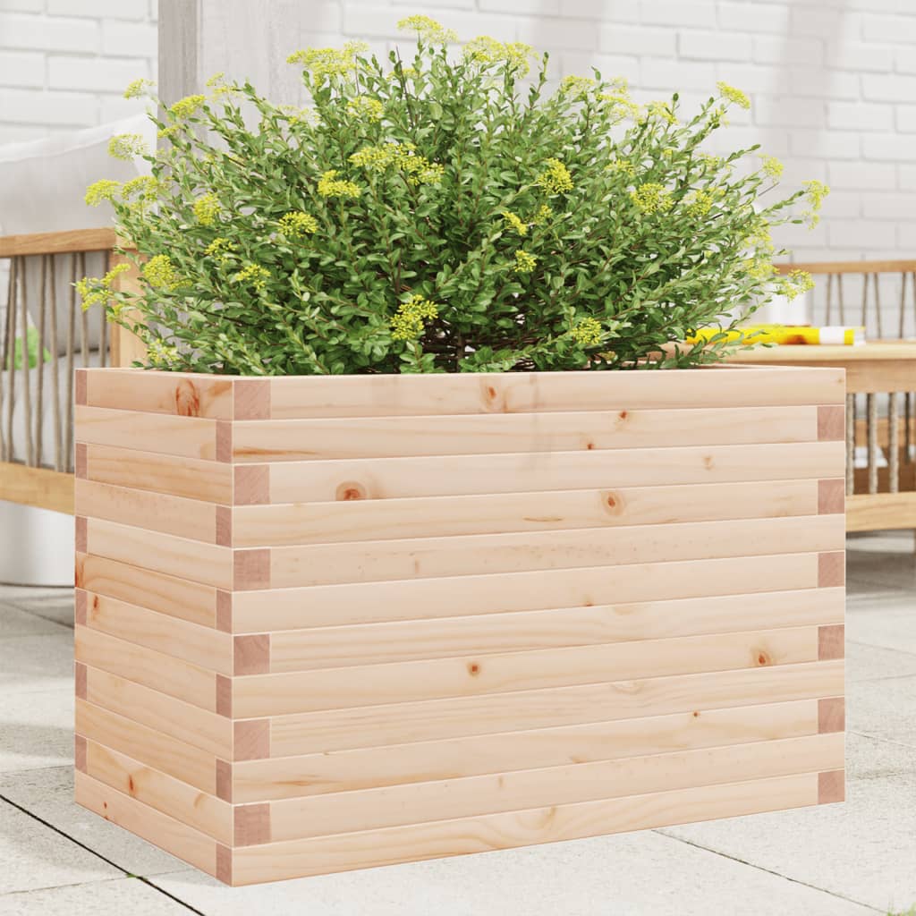 VidaXL Plantenbak 70x40x46 cm massief groenhout
