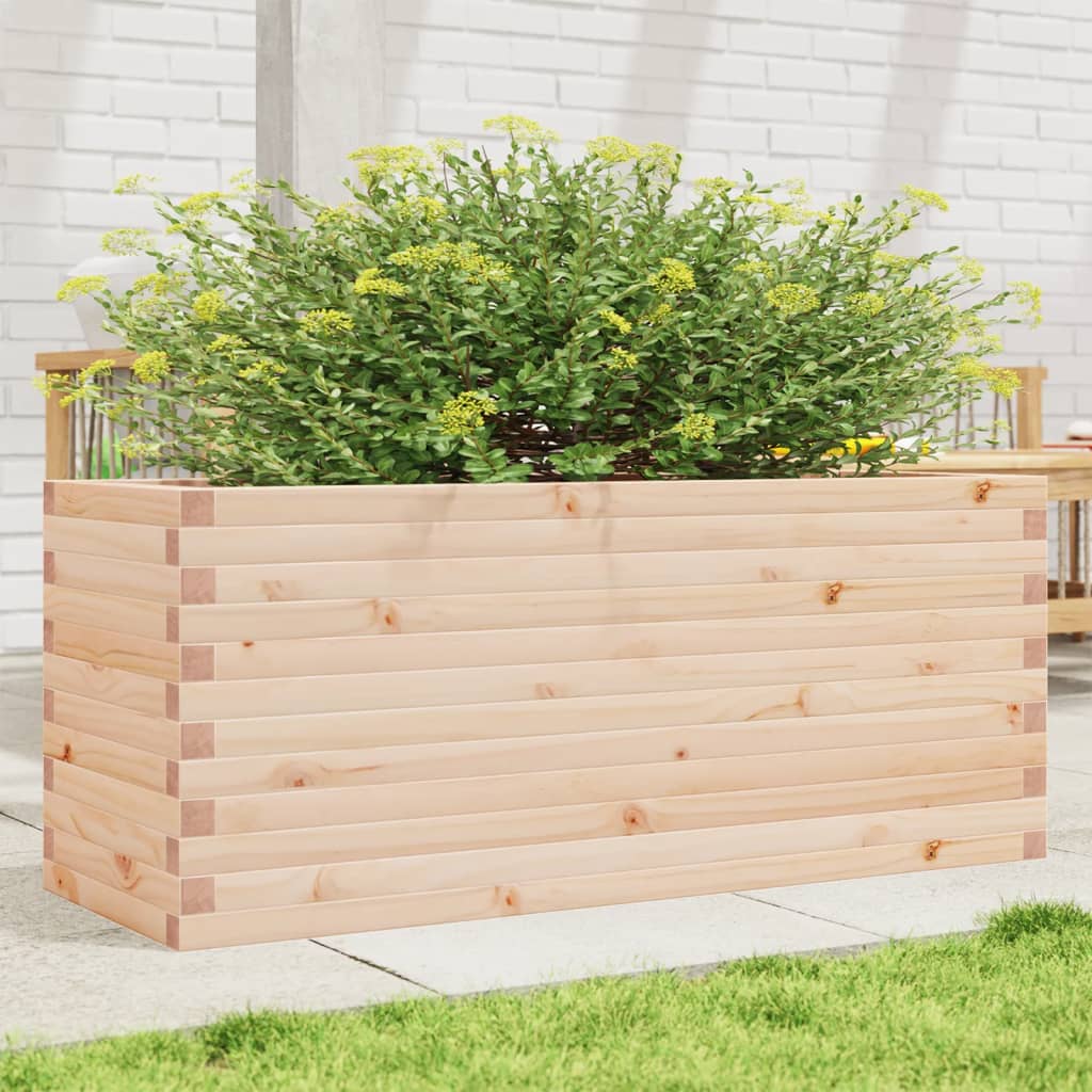 VidaXL Plantenbak 110x40x46 cm massief groenhout