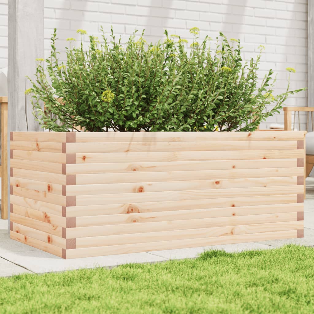 VidaXL Plantenbak 110x60x46 cm massief groenhout