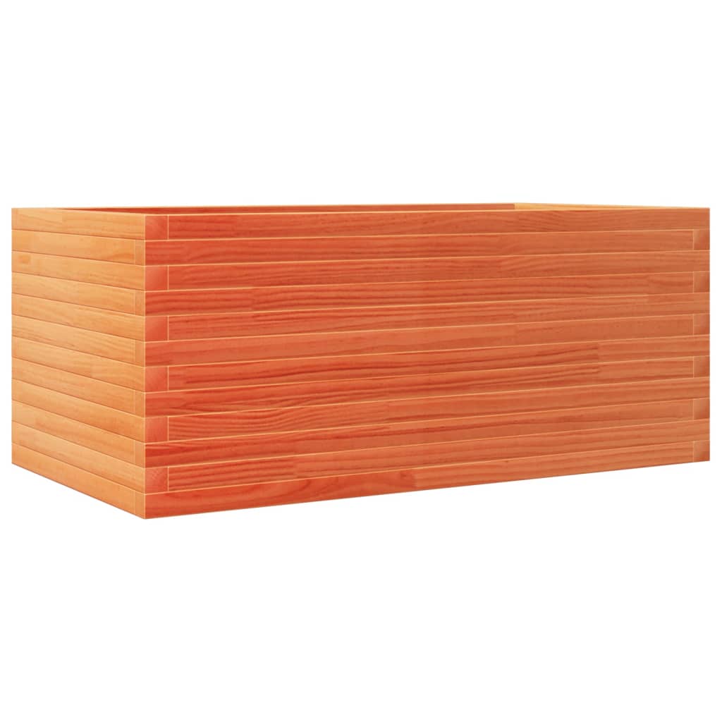 VidaXL Plantenbak 110x60x46 cm massief groenhout wasbruin
