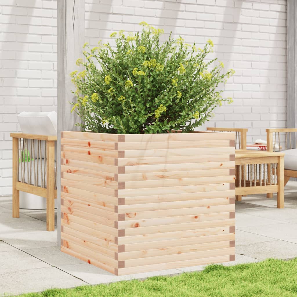 VidaXL Plantenbak 70x70x68,5 cm massief groenhout