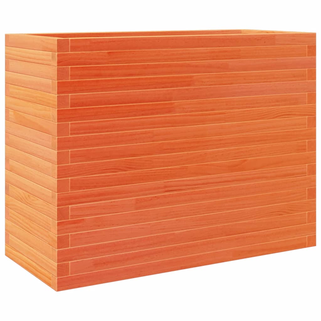 VidaXL Plantenbak 90x40x68,5 cm massief groenhout wasbruin