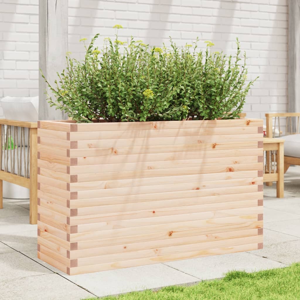 VidaXL Plantenbak 110x40x68,5 cm massief groenhout