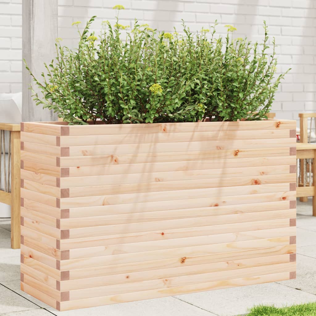VidaXL Plantenbak 110x40x68,5 cm massief groenhout