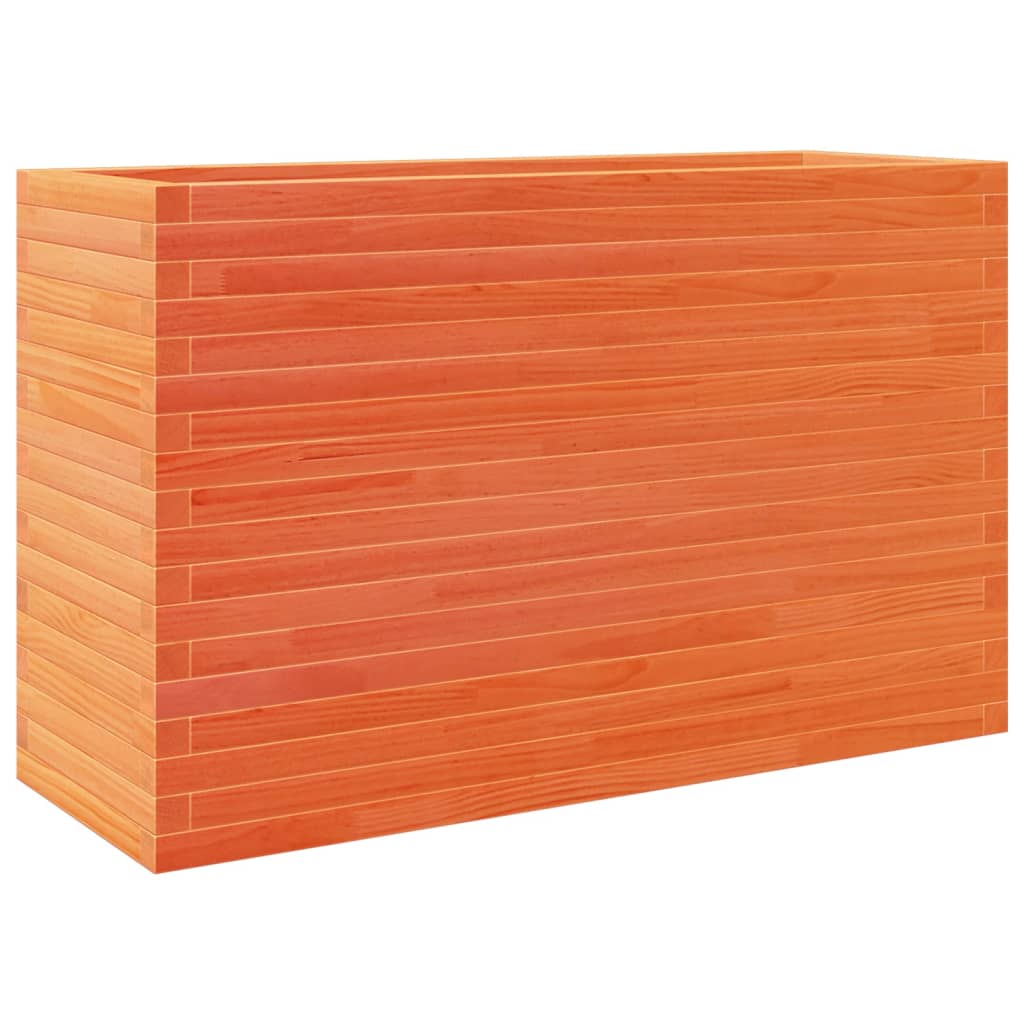 VidaXL Plantenbak 110x40x68,5 cm massief groenhout wasbruin