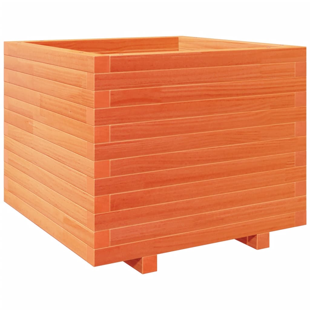 VidaXL Plantenbak 60x60x49,5 cm massief groenenhout wasbruin