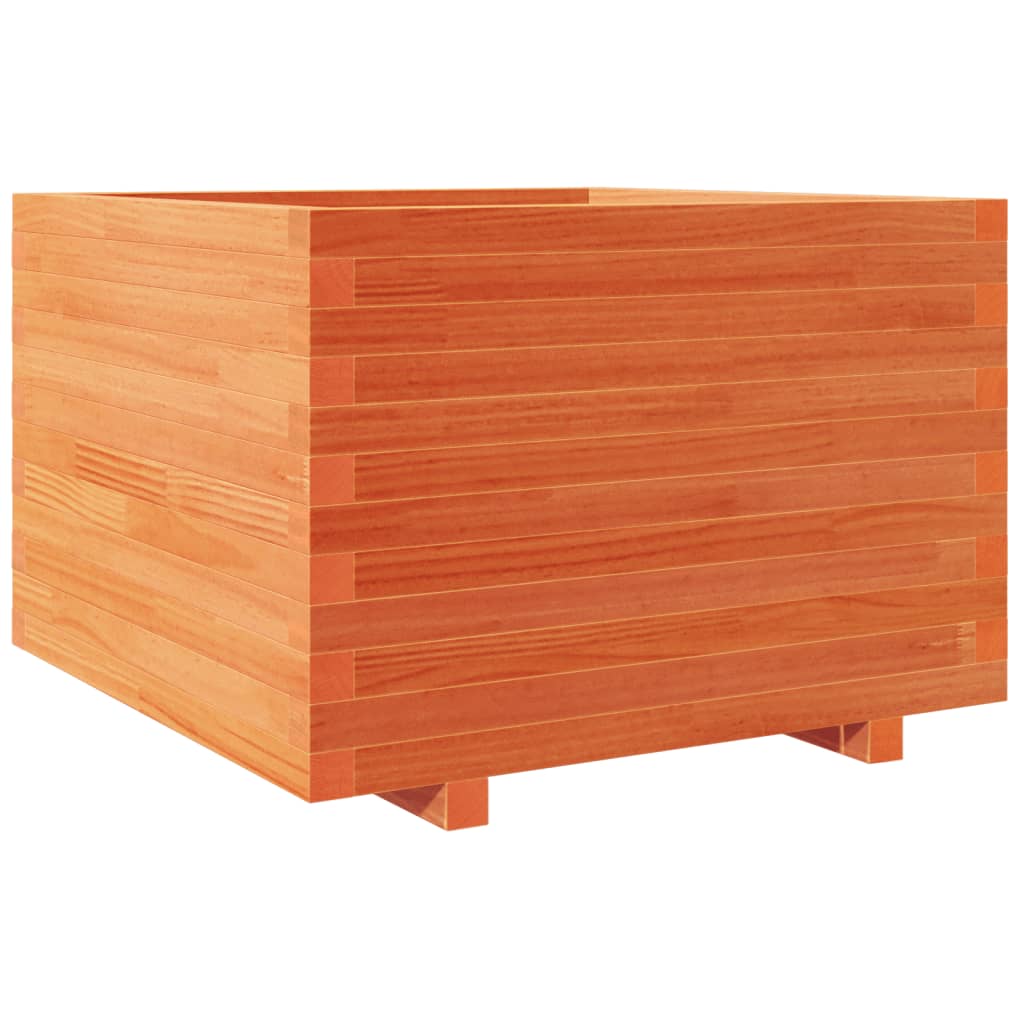 VidaXL Plantenbak 70x70x49,5 cm massief groenenhout wasbruin