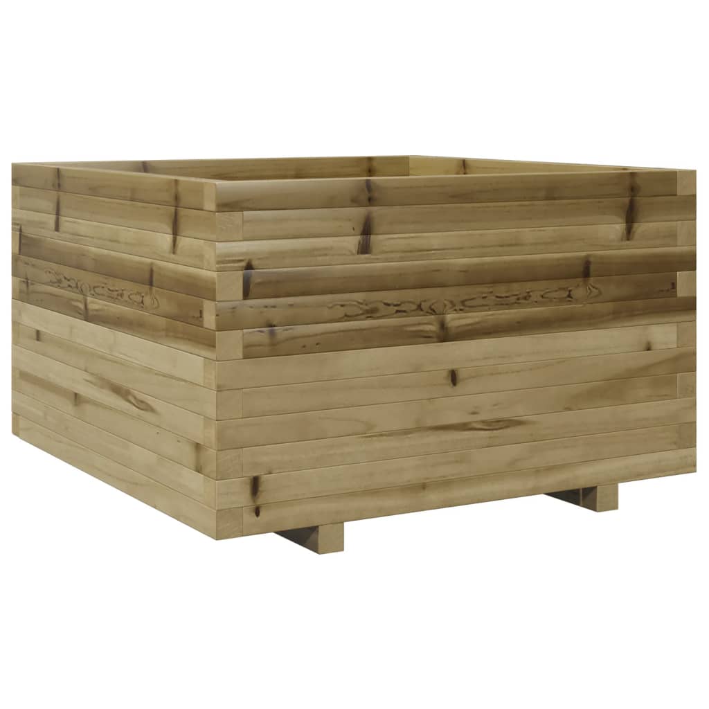 VidaXL Plantenbak 80x80x49,5 cm geïmpregneerd groenenhout