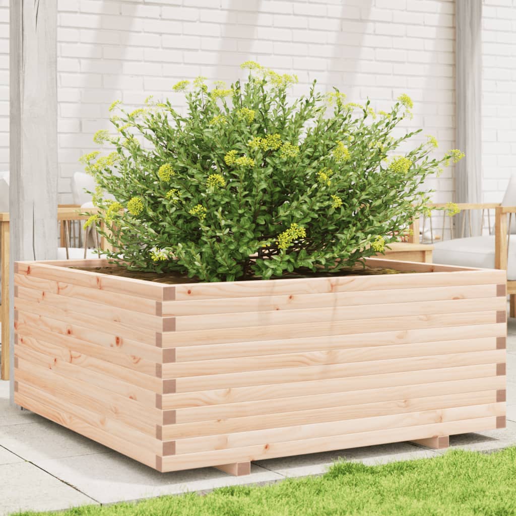 VidaXL Plantenbak 110x110x49,5 cm massief groenhout