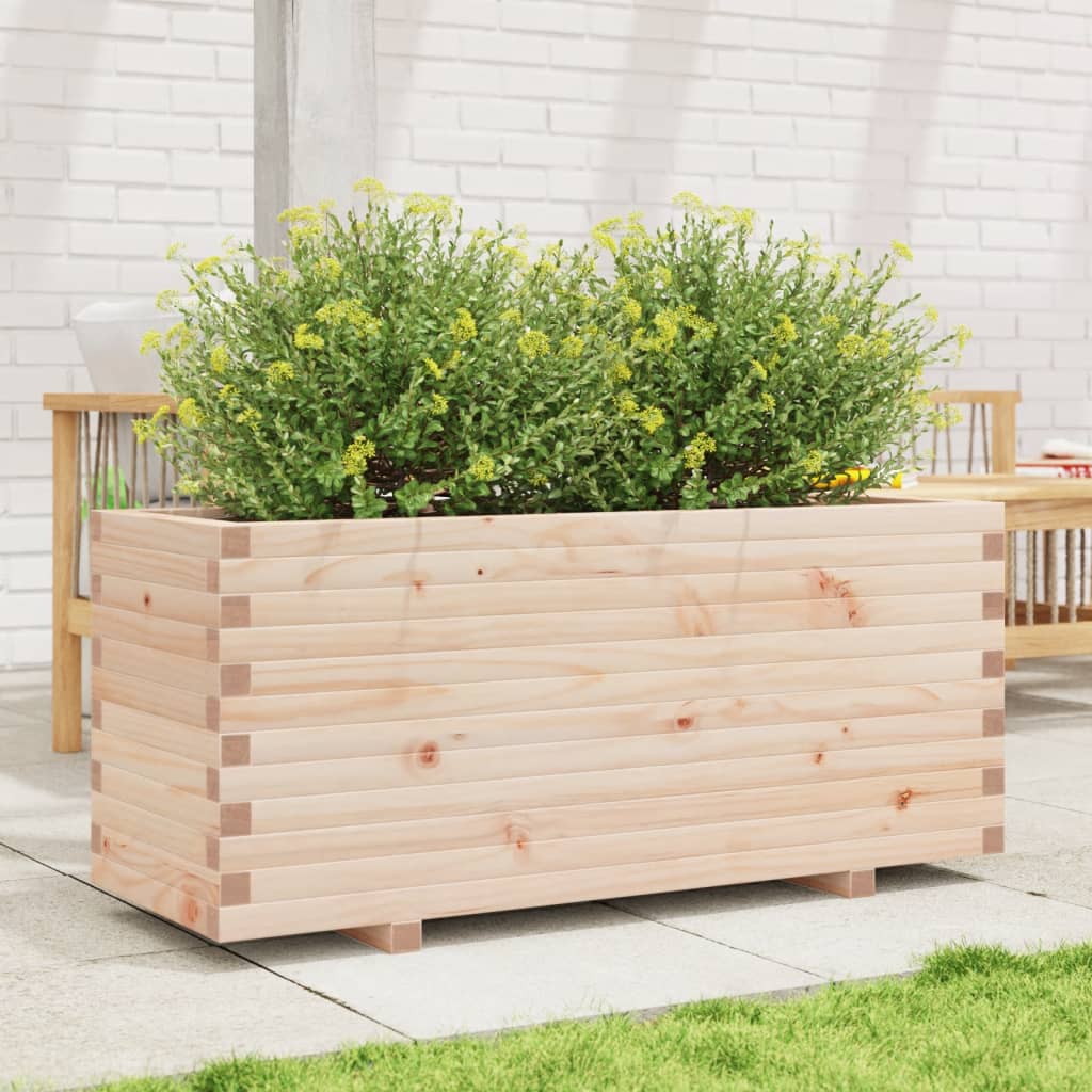 VidaXL Plantenbak 110x40x49,5 cm massief groenhout