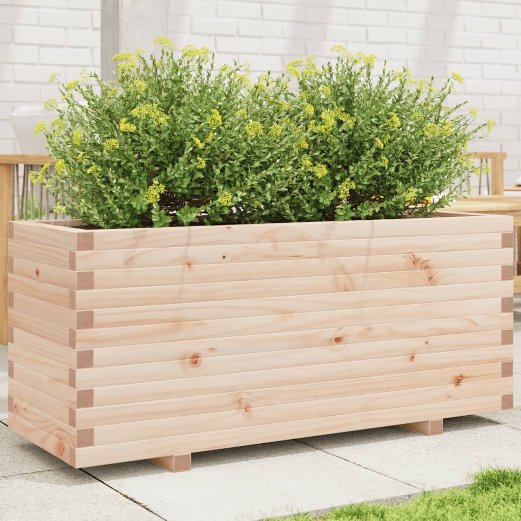 VidaXL Plantenbak 110x40x49,5 cm massief groenhout