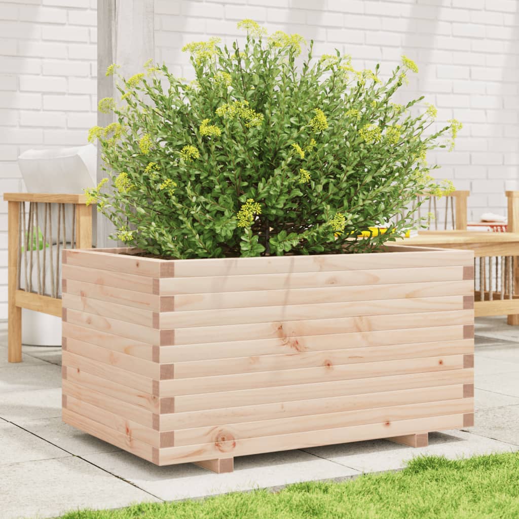VidaXL Plantenbak 90x60x49,5 cm massief groenhout