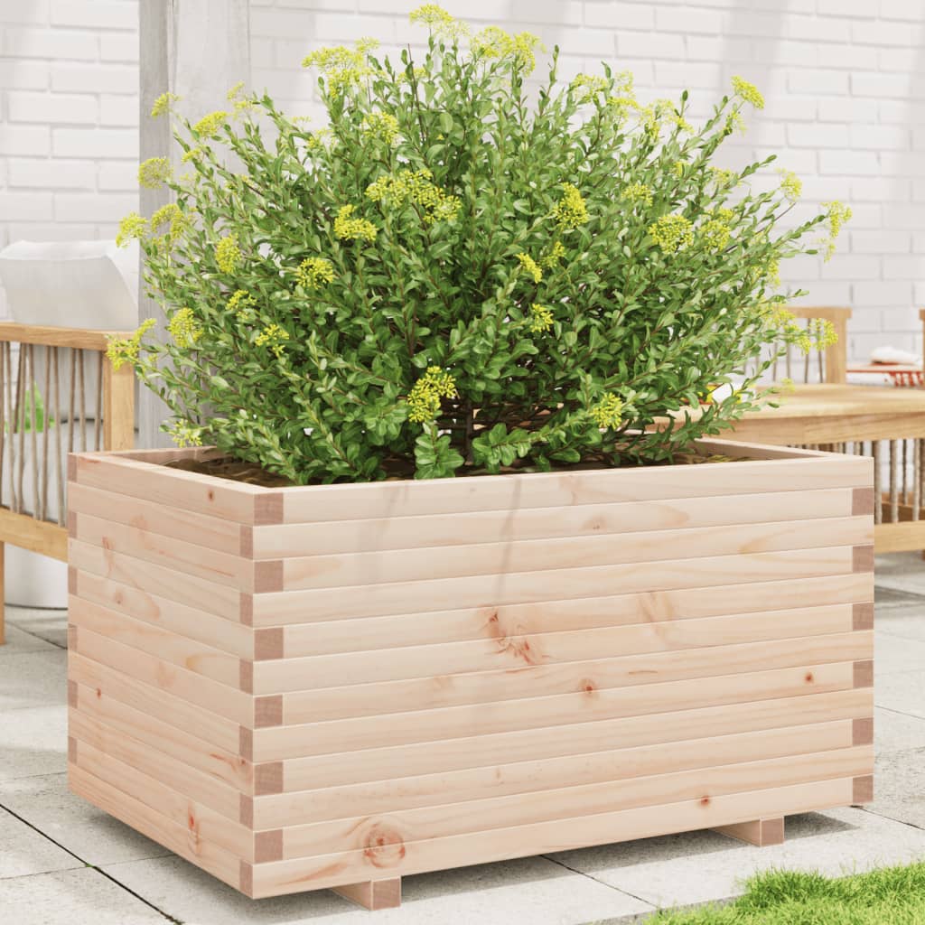VidaXL Plantenbak 90x60x49,5 cm massief groenhout