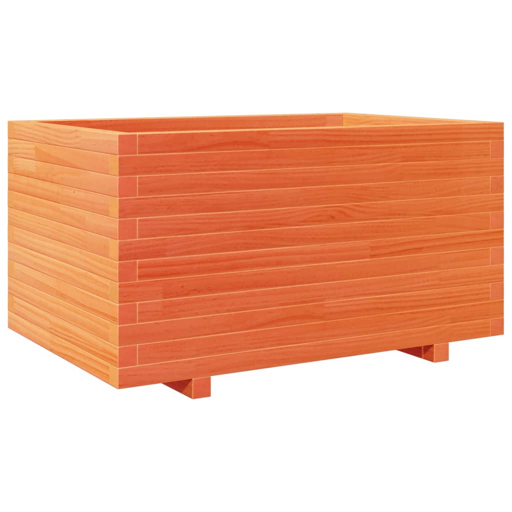 VidaXL Plantenbak 90x60x49,5 cm massief groenhout wasbruin
