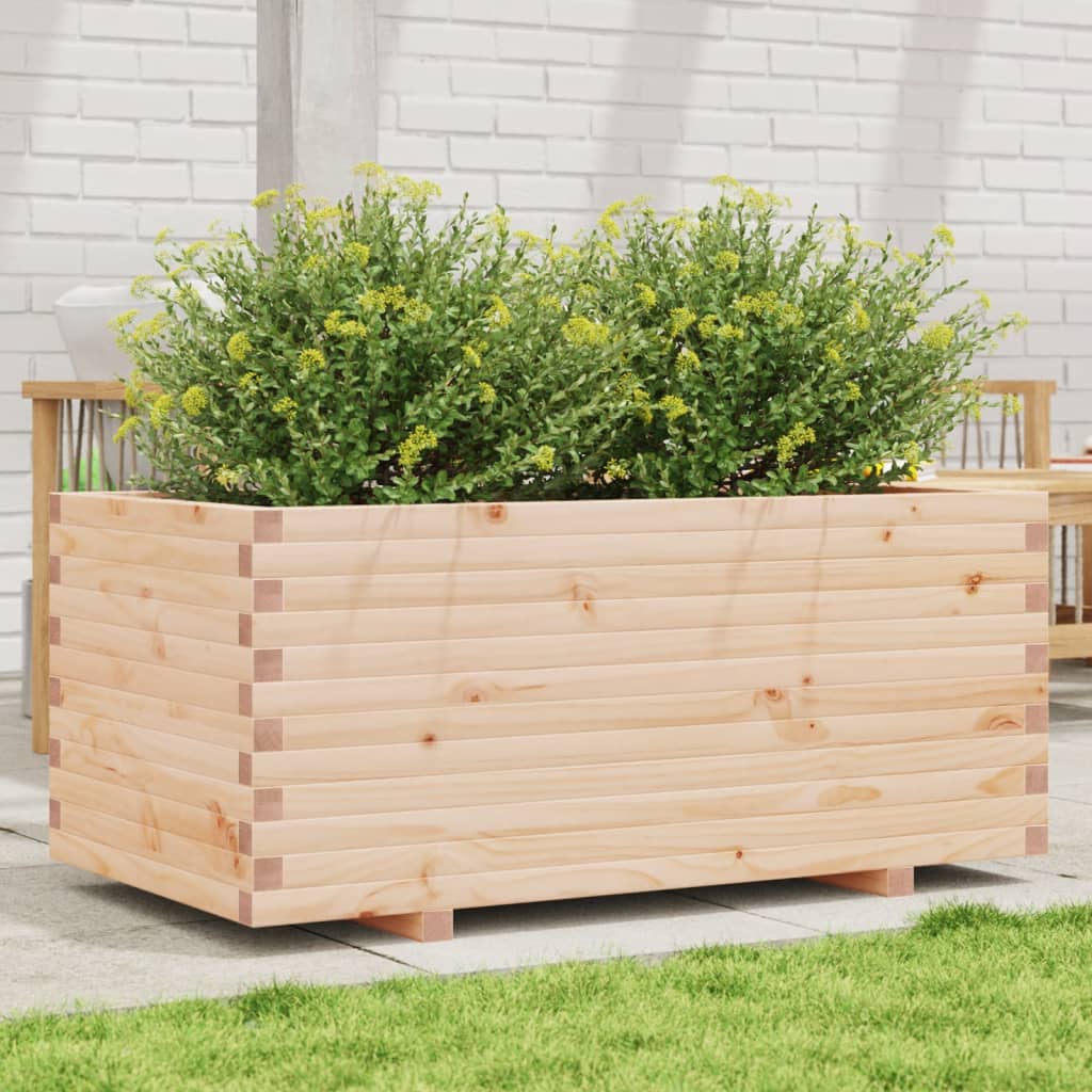 VidaXL Plantenbak 110x60x49,5 cm massief groenhout