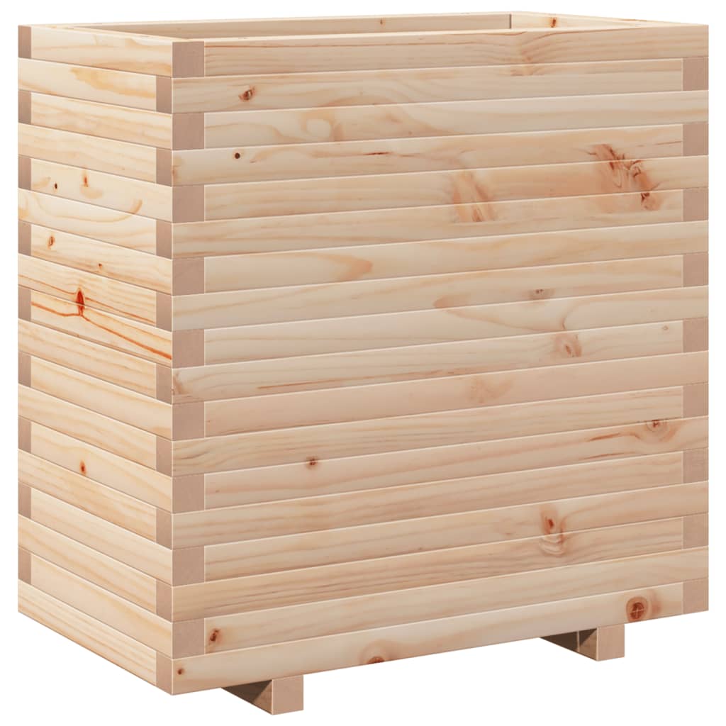 VidaXL Plantenbak 70x40x72,5 cm massief groenhout