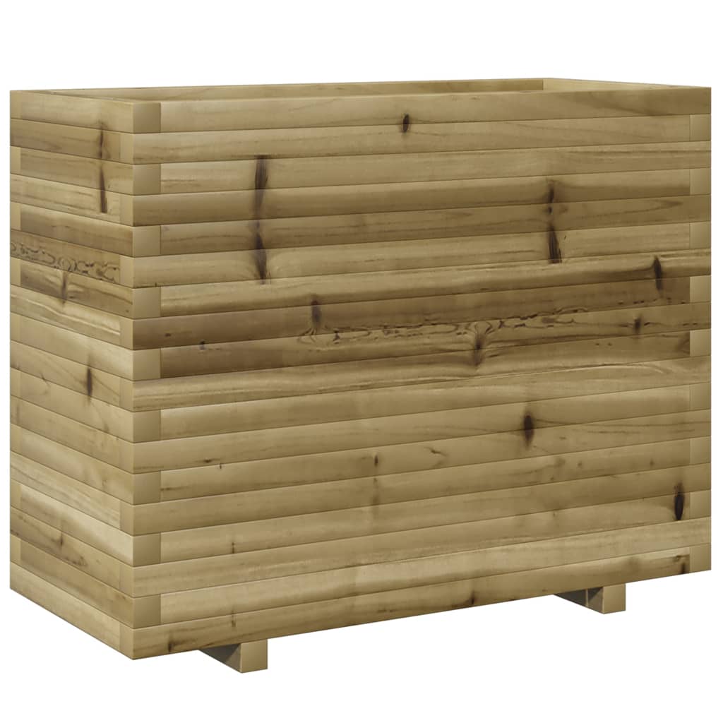VidaXL Plantenbak 90x40x72,5 cm geïmpregneerd groenenhout